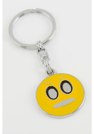 Emoji - 455 - Metal - Nazblsmm - Anahtarlık Sarı