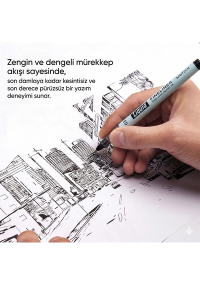 Wrıtech W-704 Lıquıd Fınelıner 2,00mm Kalem - 12'li Kutu