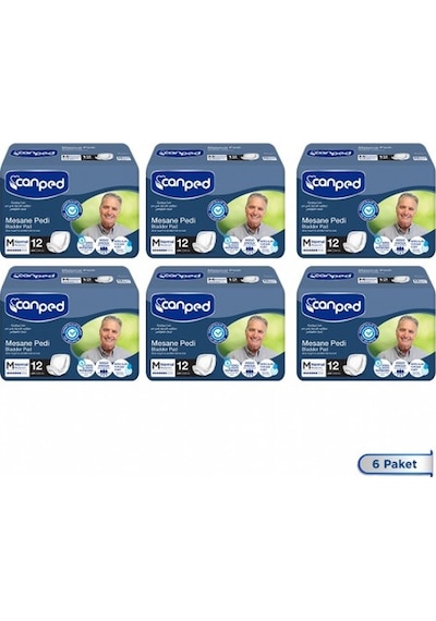 Canped Mesane Pedi Erkek 12 Li X 6 Adet PKT.CANPED.126 M