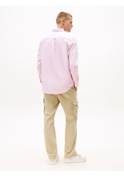 Tommy Hilfiger Tjm Reg Oxford Shırt Ext Erkek Pembe Gömlek - Dm0dm21298