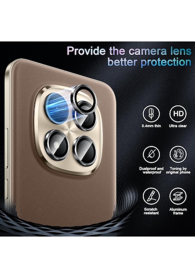 Xiaomi Redmi Note 15 Pro 5g & Note 15 Pro+ Plus Uyumlu Kamera Koruma Lens Koruyucu Temperli Cam Uygulama Aparatlı Kırılmaz Camı