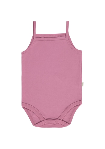 Civil Baby 5 Li Basıc İp Askılı 0-36 Ay Çıtçıtlı Badi - Pembe Pastel Pembe