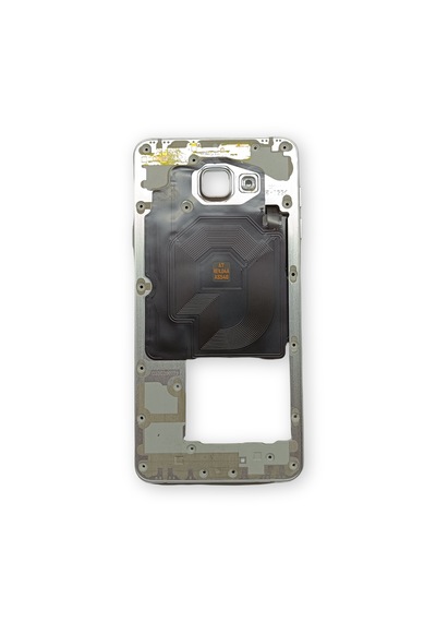 Samsung A710 Kasa Samsung Samsung Uyumlu Galaxy A7 2016 Gri Renk Orta Kasa Çıtalı On Off Ses Tuş Bordu Buzzer Hoparlör Kamera Lens Açık Gri