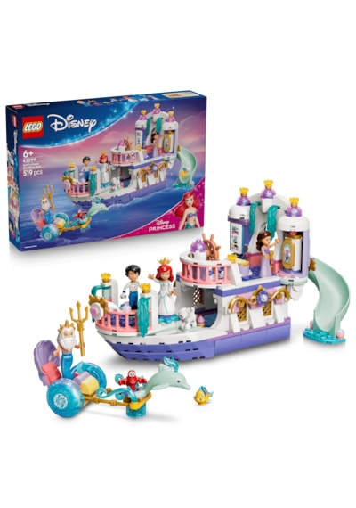 LEGO® ǀ Disney Princess Ariel’in Kraliyet Düğün Gemisi 43299 - 6 Yaş ve Üzeri Çocuklar İçin Yaratıcı Oyuncak Yapım Seti (519 Parça)