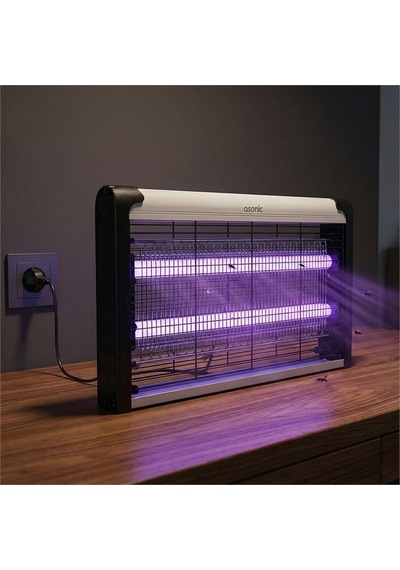 Asonic S26 20w 2000v Çift Koruma Camlı Led Zincir Askılı Sanayi Tipi Sinek Öldürücü Xl Boy