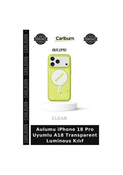 Aulumu İphone 18 Pro Uyumlu A18 Transparent Luminous Kılıf Kapak Cep Telefonu Akıllı Telefon çok renkli