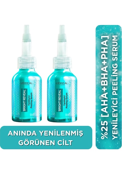 Bright Reveal Yenileyici Peeling Serum 25% Aha + Bha + Pha 25ml 2 Adet