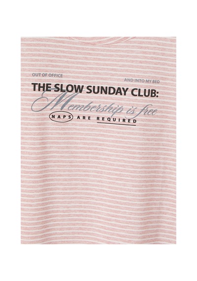 Lcw Dream Pembe Bisiklet Yaka Baskılı Kadın Kaprili Pijama Takımı