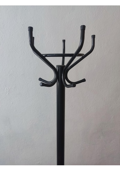 Metal Portmanto Siyah Ayaklı Askılık Siyah