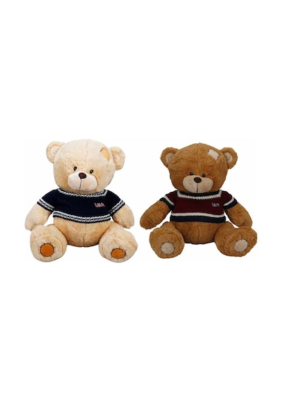 Puffy Friends Peluş Kazaklı Ayıcık Sevgiliye Hediye Oyuncak Ayı Kahve