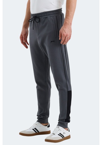 Slazenger Valary 2 Li Set Erkek Eşofman Altı Bej - Koyu Gri