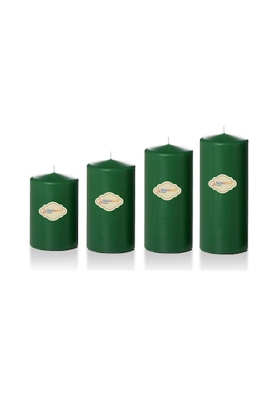 4 Lü Set Mum Yeşil Çap :5 cm