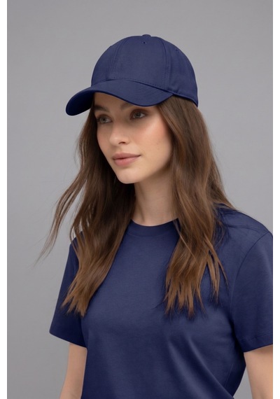 Mollycrush Büyük Beden Kep Şapka Lacivert Unisex Xl 59-63 Cm Ayarlanabilir Metal Tokalı Lacivert