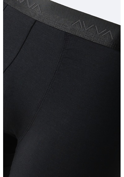 Avva Erkek Siyah Basic Soft Touch Tekli Regular Fit Boxer B009537