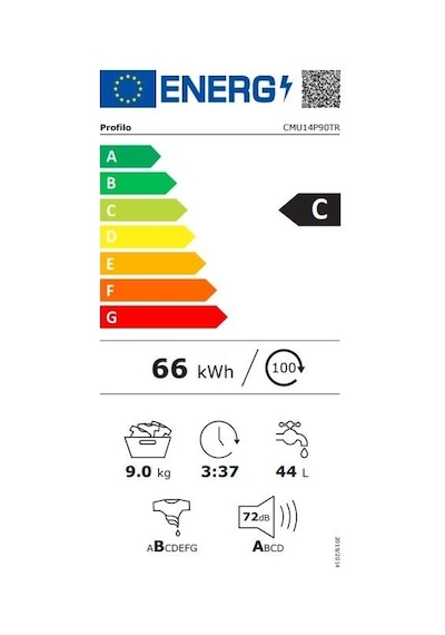 Profilo CMU14P90TR 1400 Devir 9 KG Çamaşır Makinesi