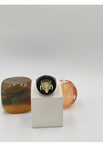 Börü Götürk Yazılı Taşsız 925 Ayar 23 Mm 16,20 G. Erkek Yüzüğü Gümüş