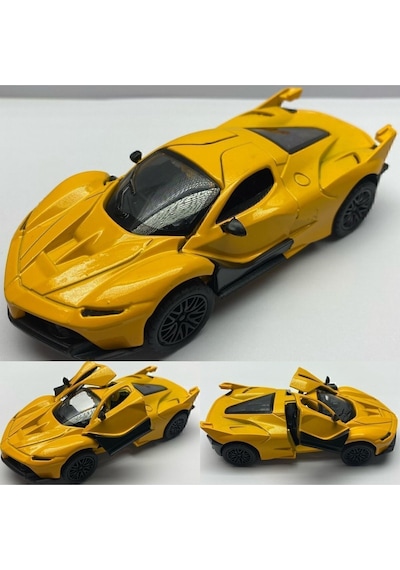 Oyuncak Araba Ferrari Sesli Işıklı Ön Kapılar Açılır Ferrari Çek Bırak Oyuncak Araba Diğer