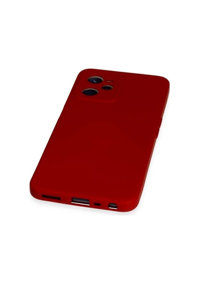 Lvsqvr Newface Realme C35 Kılıf Nano İçi Kadife Silikon - Kırmızı