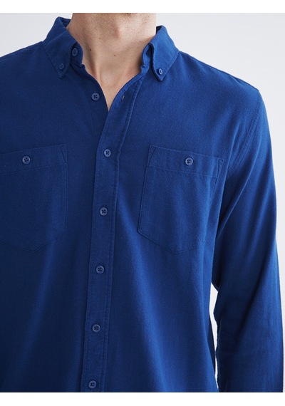 Lcwaıkıkı Classic Lacivert Regular Fit Uzun Kollu Gabardin Erkek Gömlek