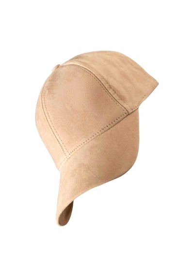 Uniquetrenders Unisex Vegan Süet Şapka Bej