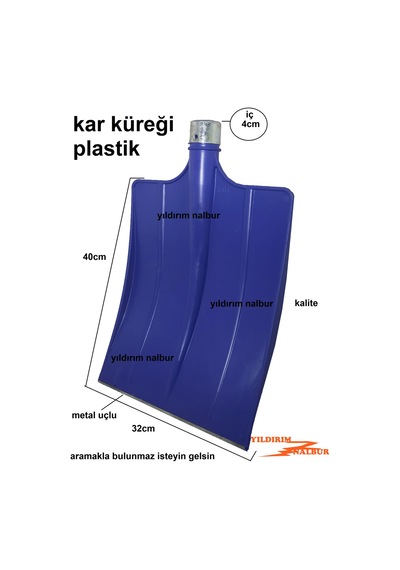 PLASTİK BÜYÜK BAHÇE KAR KÜREĞİ SAĞLAM YANAKLI KÜREK ZAHİRE KÜREĞİ