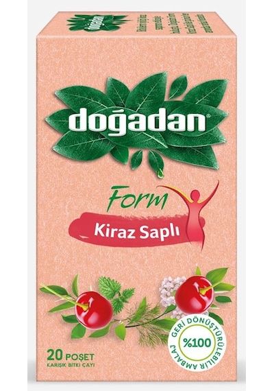 Doğadan Bitki Çayı Form Kiraz Saplı 12 x 20'li