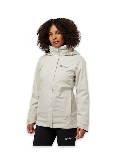Jack Wolfskin A60333 Rotwand 3ın1 Jkt W Açık Yeşil Kadın Mont Açık Yeşil
