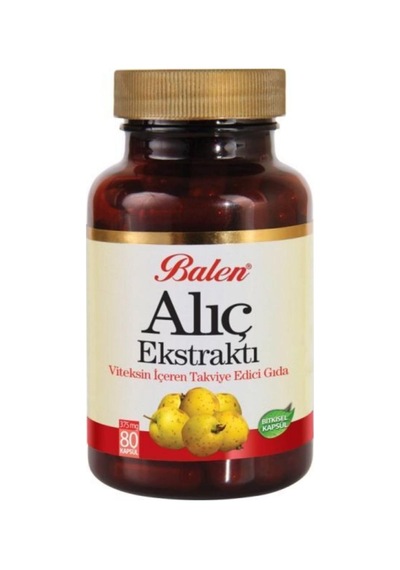 Alıç Meyvesi Ekstratlı Gıda Takviyesi 375Mg 80 Kapsül