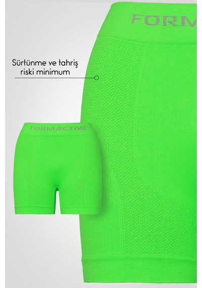 Uniquetrenders Erkek Dikişsiz/seamless Nefes Alabilen Boxer Neon Yeşil