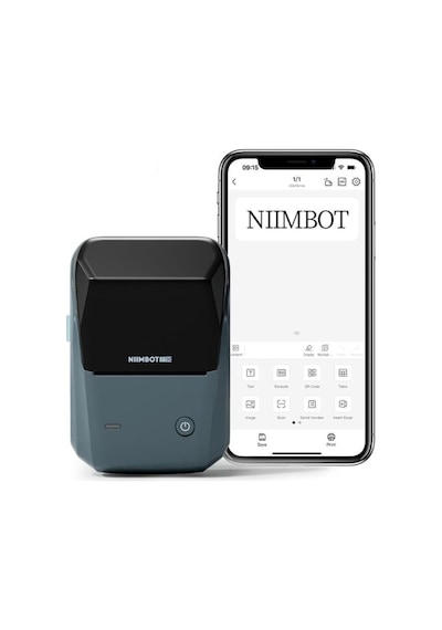 Niimbot B1 Bluetooth Taşınabilir Termal Etiket Yazıcı Göl Mavisi