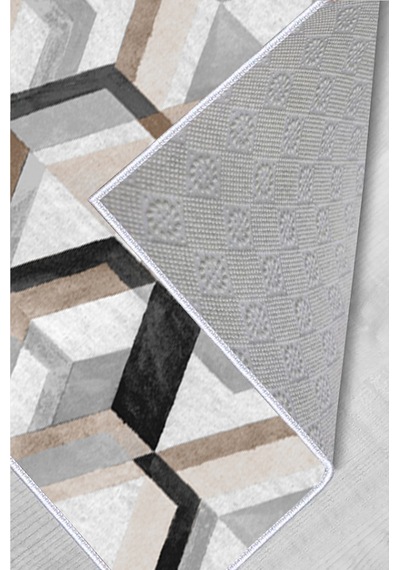 Rovigo Home Dijital Baskı Yıkanabilir Kaymaz Taban Salon Halısı RVG1544-HT176 Çok Renkli
