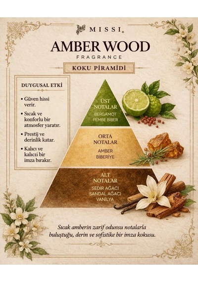 250 Ml Amber Wood Yedek Esans
