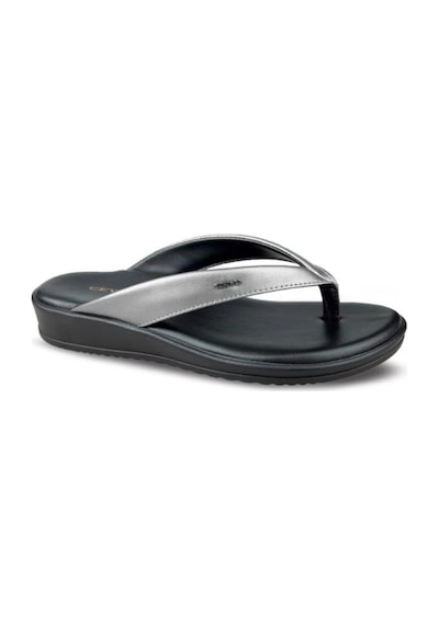 Ceyo 9984-9 Memory Foam Comfort Taban Parmak Arası Kadın Terlik Platin 36-40 Platin