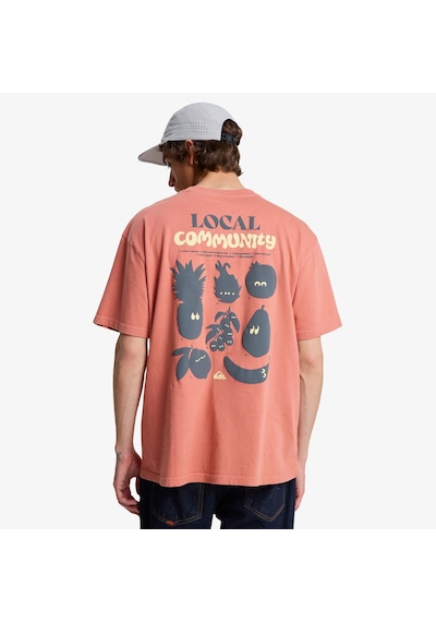 Quiksilver Fruits Tide Erkek Pembe T-shirt Eqyzt08296