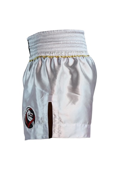 Dragondo Mt3033 Muaythai Şortu Beyaz Kick Boks Şortu Beyaz