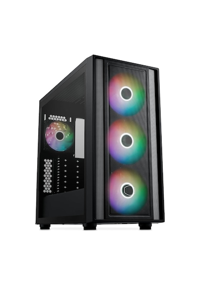 Bilgisayar Kasası Masterbox 600 Tg Mesh 3x140mm Argb Midt Atx Siyah, Mb600-kgnn-s00