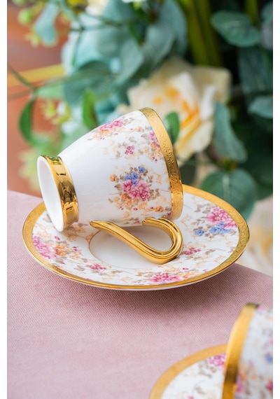 Acar Francis 6 Kişilik Kahve Fincanı Takımı - 90 Ml renkli