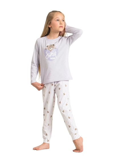 Rolypoly Rp3911c Kız Çocuk Uzun Kol Pijama Takım Lila