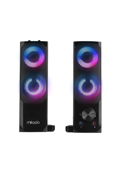 Mikado Md-s102 2.0 3wx2ch Rgb Ledli Siyah Usb Soundbar Speaker Hoparlör
