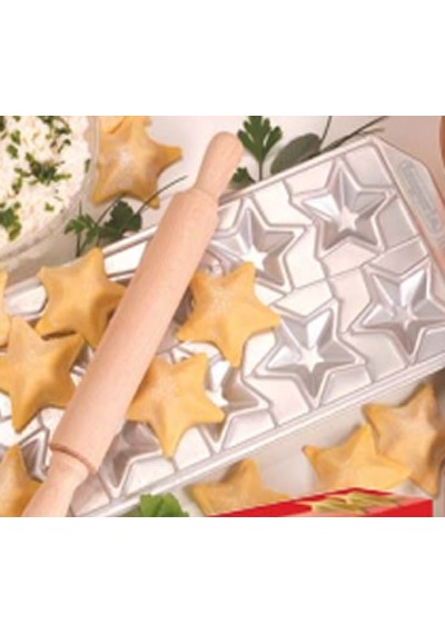 Ravioli & Mantı Tepsisi Yıldız 10'Lu Gri