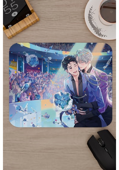 Yuri On Ice Anime V2 - 22x18 Gaming Kauçuk Kaymaz Taban Mouse Pad Fare Altlığı