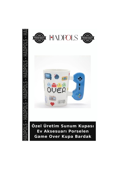 Özel Üretim Sunum Kupası Ev Aksesuarı Porselen Game Over Kupa Bardak Diğer