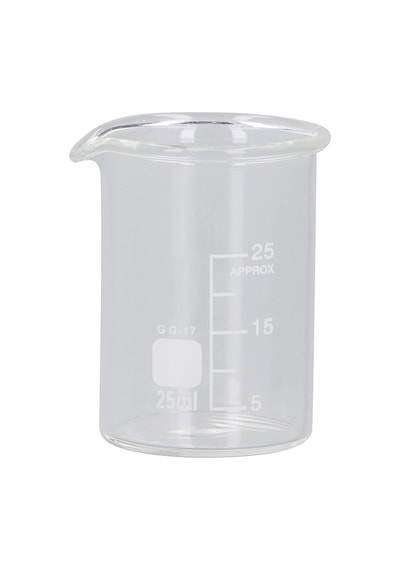 25 Ml Borosilikat Cam Beher Laboratuvar Ölçüm Kabı Ve Deney Bardağı