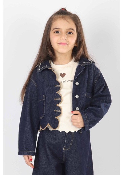 Xo Kids Kız Çocuk Ceket 4-13 Yaş 26105 Mavi