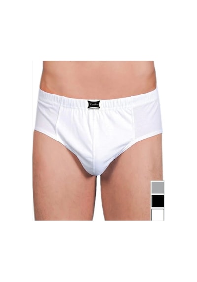 Tutku 6 Adet 0109 Penye Kom %100 Pamuk Slip Erkek Külot Beyaz - - Komslip - Beyaz Diğer