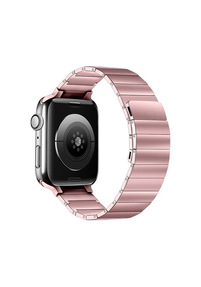 Apple Watch 38mm Uyumlu Kr404 Huks Kordon - Rose Gold