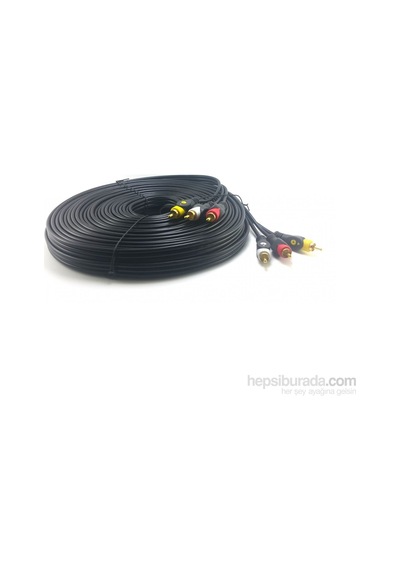 Swat 3Rca 3Rca Görüntü ve Ses Kablosu Gold 20 Metre