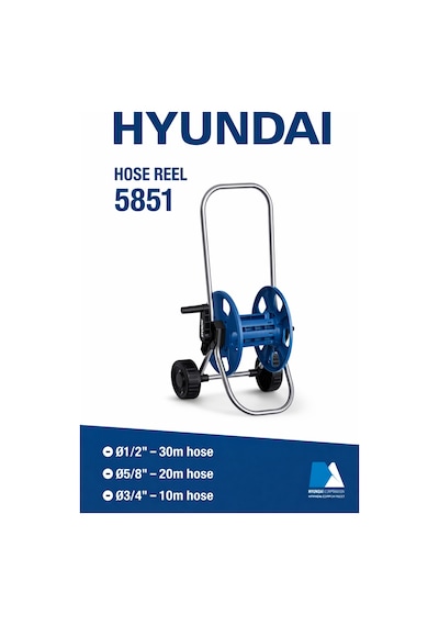 Hyundai Hortum Makarası Arabalı 5851 1/2 30m 5/8 20m 3/4 10m