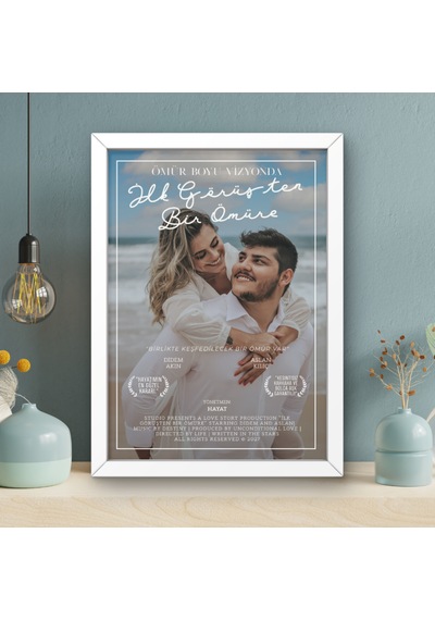 "ilk Görüşten Bir Ömüre" Film Afişi Tasarım Tablo