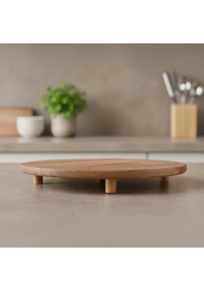 Tr Akasya Sunum Tabağı Ve Servis Tahtası 40x30 Cm Doğal Ahşap Modern Peynir Şarküteri Pizza Ve Kahvaltı Tahtası Diğer